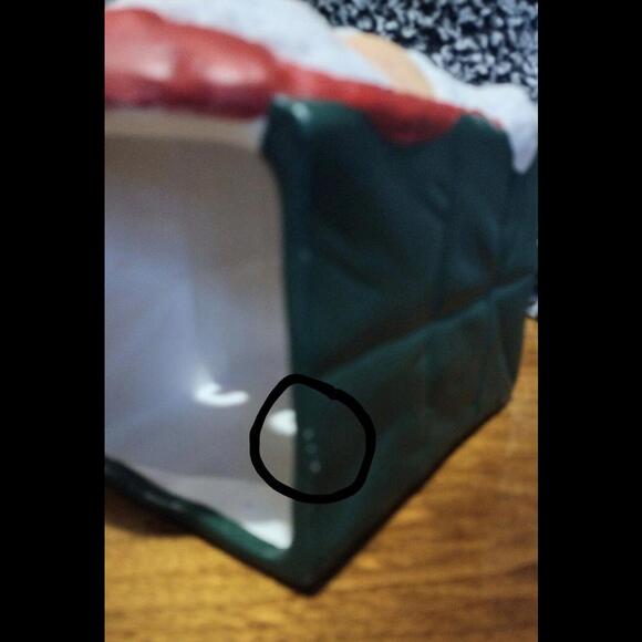 Vintage Santa Ceramic Luminary w/ Eyes & Mouth Cut Outs Holiday Christmas Decor - Picture 8 of 8